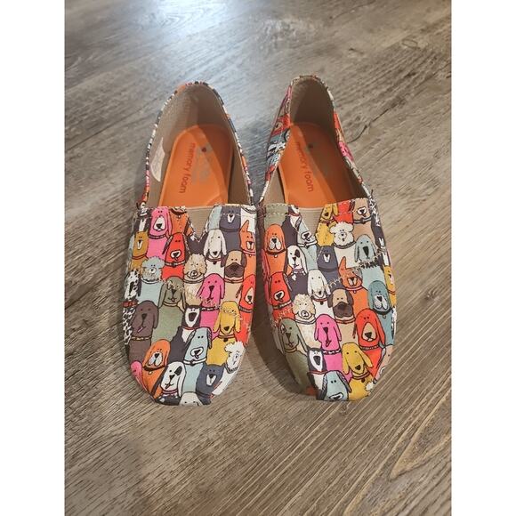 SKECHERS BOBS PLUSH DOG WAG PARTY FLATS SZ 7.5 - Picture 1 of 7